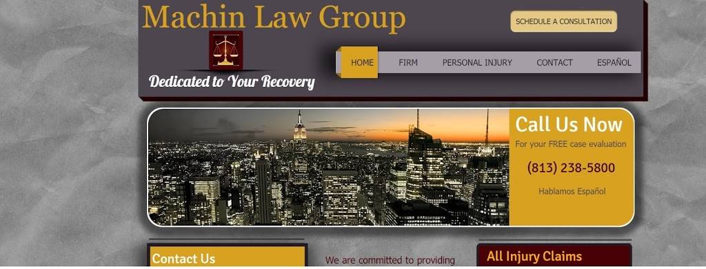 Machin Law Group | 607 W Dr Martin Luther King Jr Blvd, Tampa, FL 33603, USA | Phone: (813) 238-5800