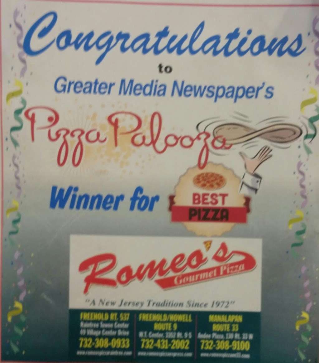 Romeos Pizza Express | 177 Elton Adelphia Rd, Freehold, NJ 07728, USA | Phone: (732) 431-2002