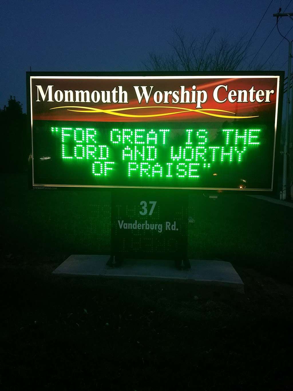 Monmouth Worship Center | 37 Vanderburg Rd, Marlboro Township, NJ 07746, USA | Phone: (732) 332-9600