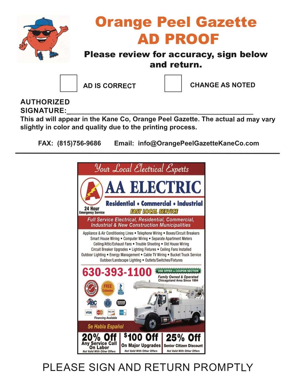 All A Electric Co. - Contractor | 3S515 Mignin Dr, Warrenville, IL 60555, USA | Phone: (630) 393-1100