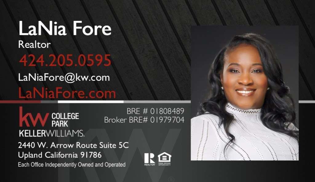 LaNia Fore Realty | 2440 W Arrow Route Suite 5C, Upland, CA 91786 | Phone: (424) 205-0595