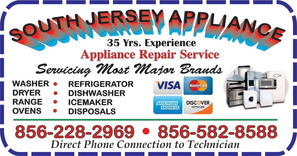 South Jersey Appliance | 152 W Central Ave, Blackwood, NJ 08012, USA | Phone: (856) 228-2969