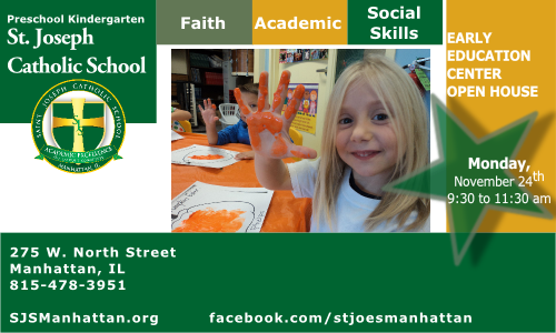 St Josephs Catholic School | 275 W North St, Manhattan, IL 60442, USA | Phone: (815) 478-3951