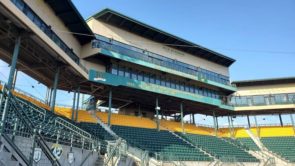 Eck Stadium | 4100 E 21st St N, Wichita, KS 67208, USA | Phone: (316) 978-3636 Eck Stadium | 4100 E 21st St N, Wichita, KS 67208, USA | Phone: (316) 978-3636
