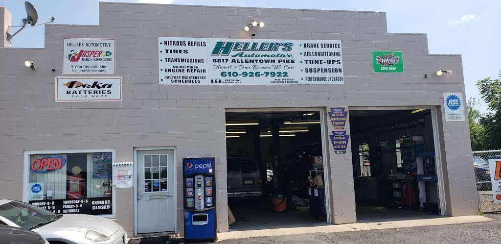 Hellers Automotive LLC | 8817 Allentown Pike, Fleetwood, PA 19522 | Phone: (610) 926-7922