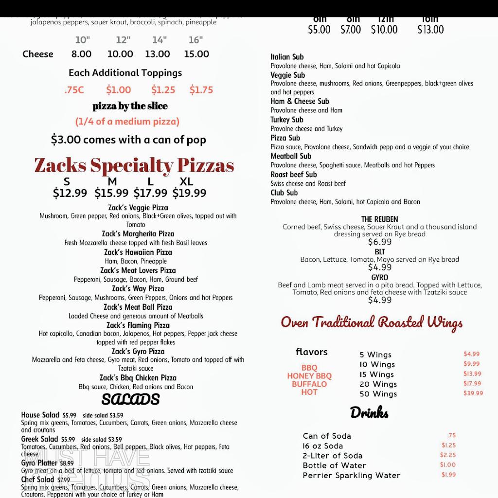 Zacks kitchen & deli | 1170 E Weber Rd, Columbus, OH 43211, USA | Phone: (614) 502-0299