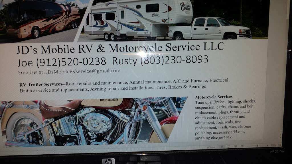 JDs Mobile RV Service LLC. | 1160 Convention Dr #40, Fort Mill, SC 29715, USA | Phone: (912) 520-0238