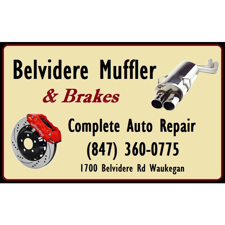 Belvidere Muffler & Brakes | 1700 Belvidere Rd, Waukegan, IL 60085, USA | Phone: (847) 360-0775