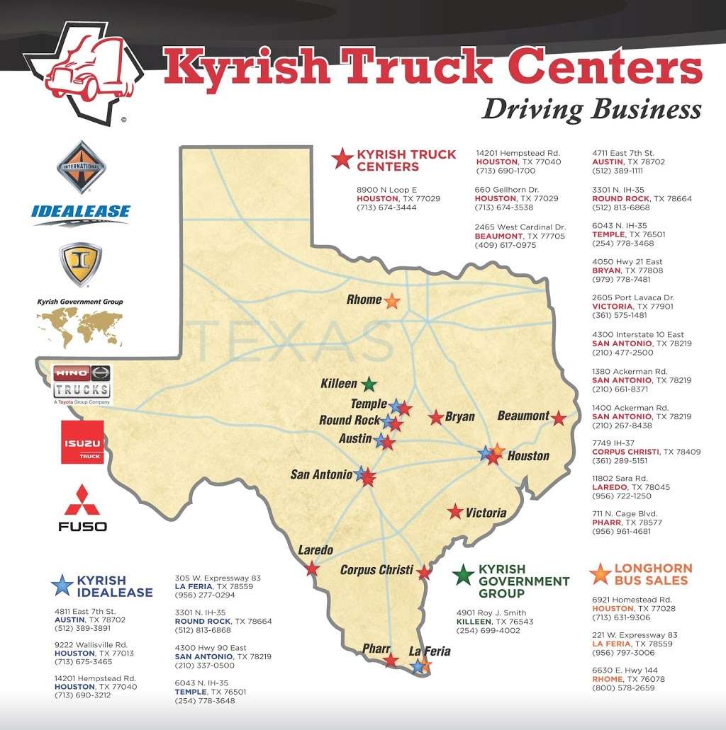 Kyrish Truck Center of Houston UTC | 660 Gellhorn Dr, Houston, TX 77029 | Phone: (713) 674-3538