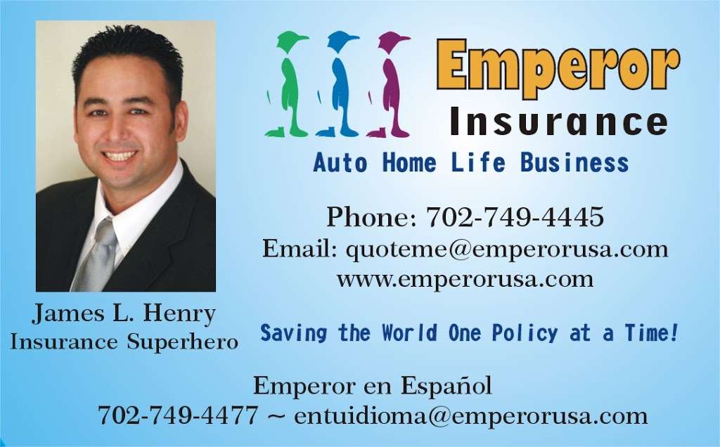 Emperor Insurance | 7935 W Badura Ave Suite 1025, Las Vegas, NV 89113, USA | Phone: (702) 749-4445