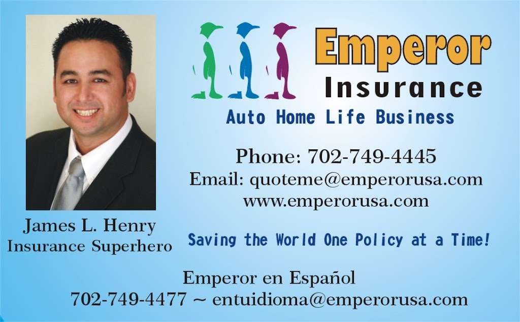 Emperor Insurance | 7935 W Badura Ave Suite 1025, Las Vegas, NV 89113 | Phone: (702) 749-4445