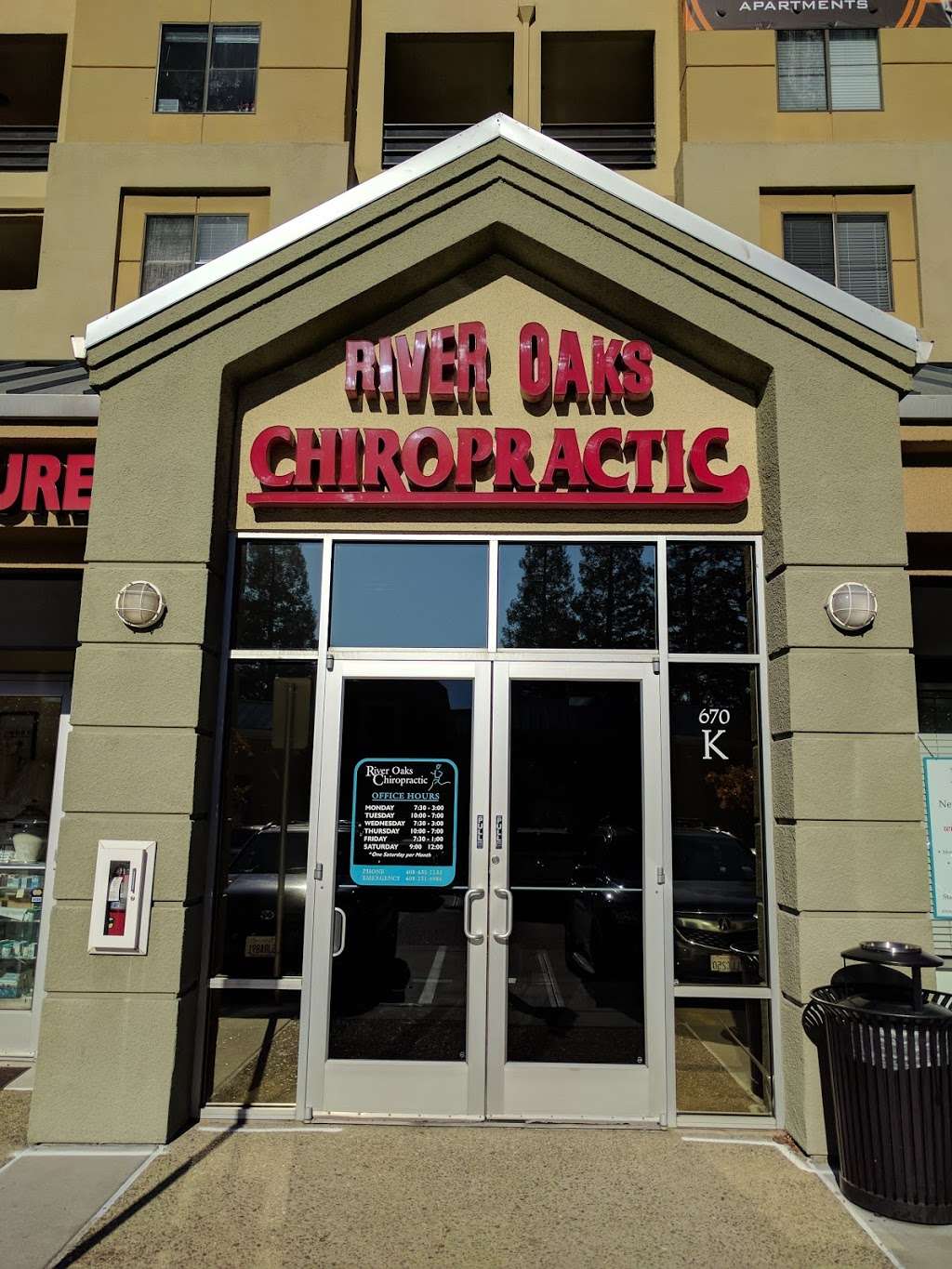 River Oaks Chiropractic | 670 River Oaks Pkwy Suite K, San Jose, CA 95134, USA | Phone: (408) 435-1133