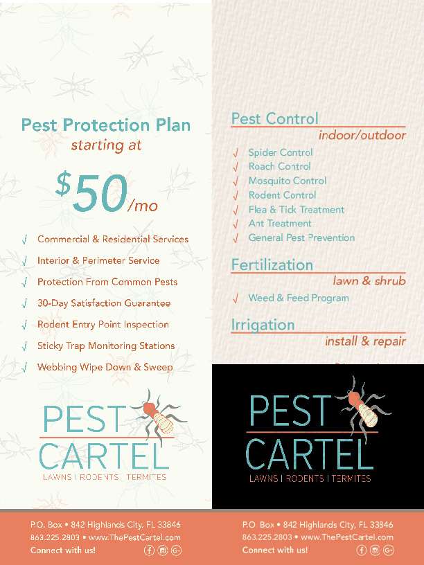 The Pest Cartel - Termite & Pest Control | 3417 Southcrest Blvd, Lakeland, FL 33812, USA | Phone: (863) 225-2803