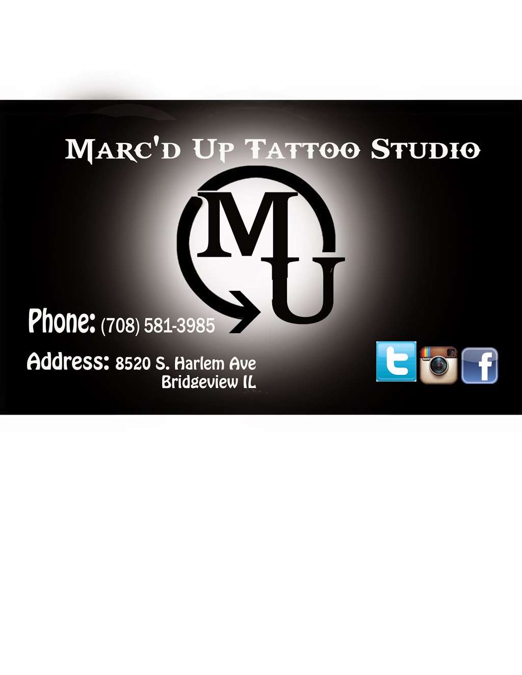 MarcD Up Tattoo & Piercing Studio | 8520 S Harlem Ave, Bridgeview, IL 60455, USA | Phone: (708) 581-3985