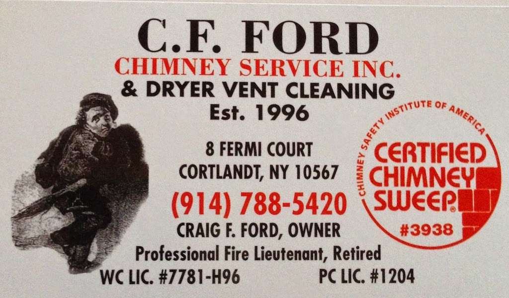 C F Ford Chimney Service Inc | 8 Fermi Ct, Cortlandt, NY 10567, USA | Phone: (914) 788-5420