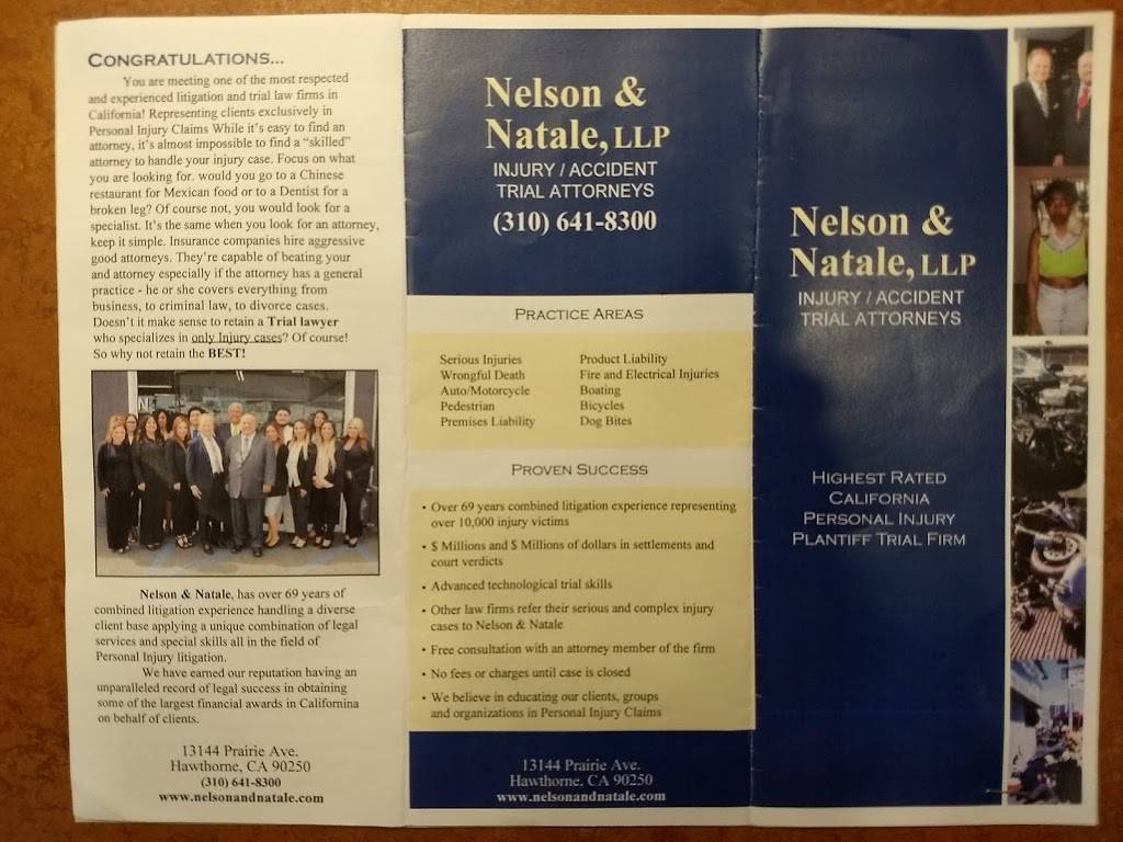 Nelson & Natale Injury/Accident Law | 13144 Prairie Ave, Hawthorne, CA 90250 | Phone: (310) 641-8300