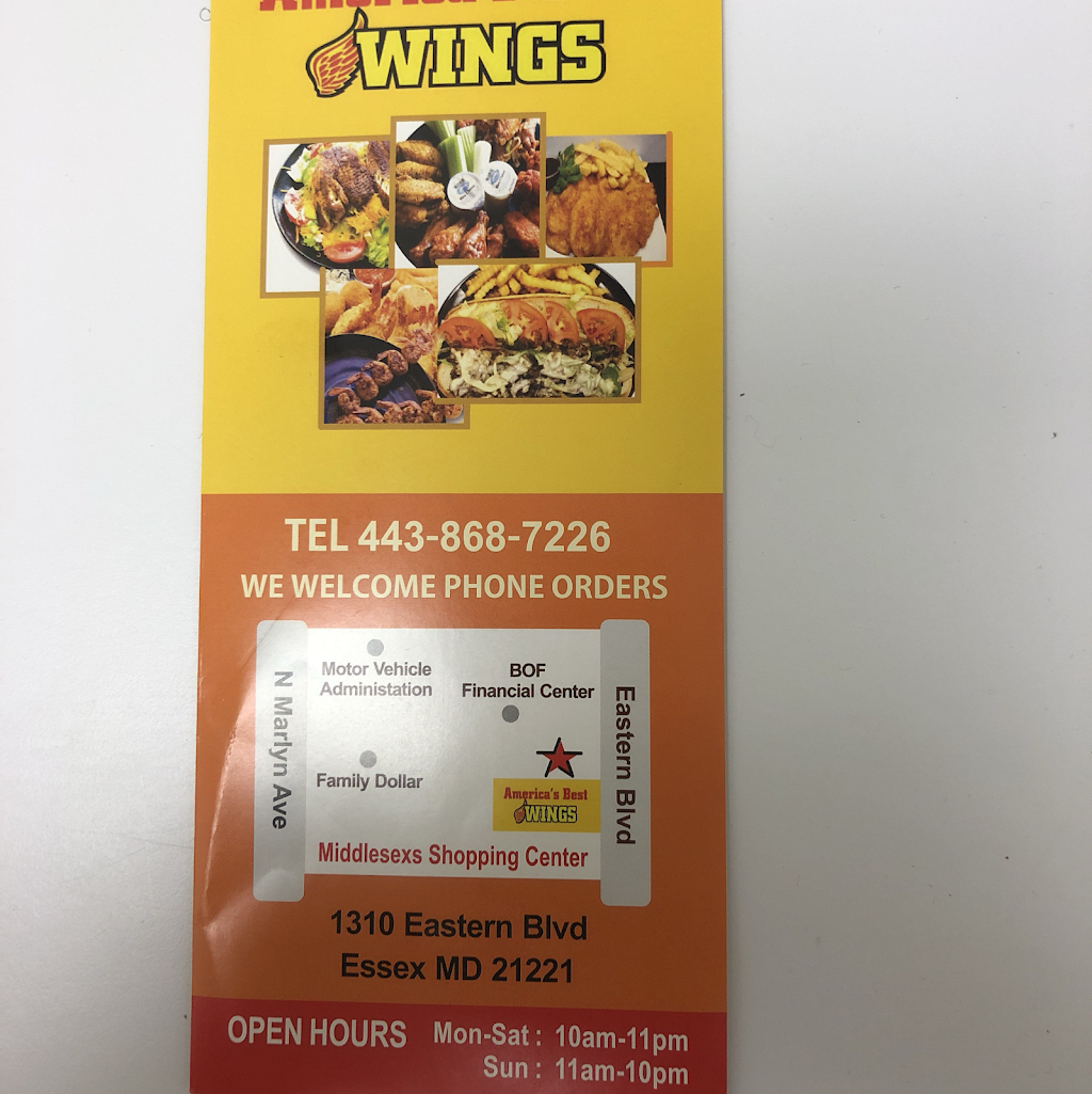 America’s Best Wings | 1310 Eastern Blvd, Essex, MD 21221 | Phone: (443) 868-7226