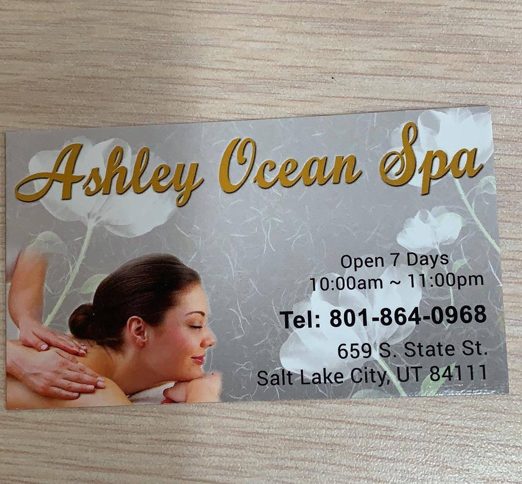 Ashley Ocean Spa | 659 S State St, Salt Lake City, UT 84111, United States | Phone: (801) 864-0968