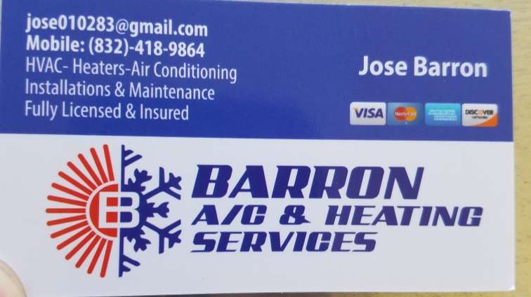 Barron A/C and Heating Service | 13515 Lauren Forest Ln, Houston, TX 77044 | Phone: (832) 418-9864