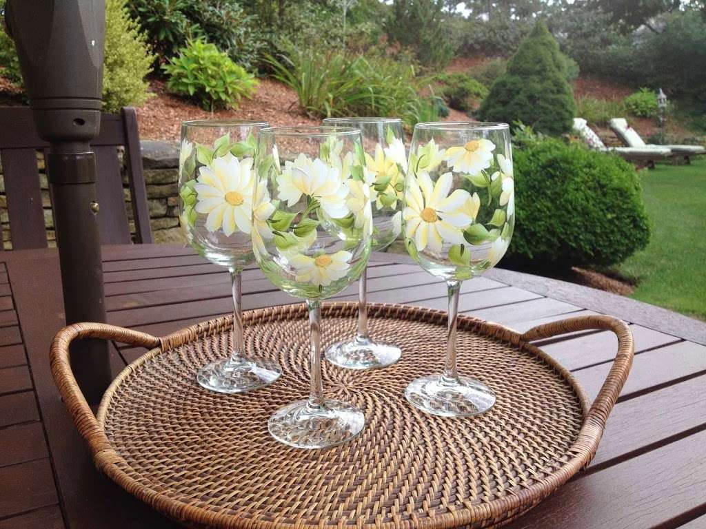 Wineflowers Hand-Painted Glassware | 41 Nathan Ln, Plymouth, MA 02360 | Phone: (508) 743-9827