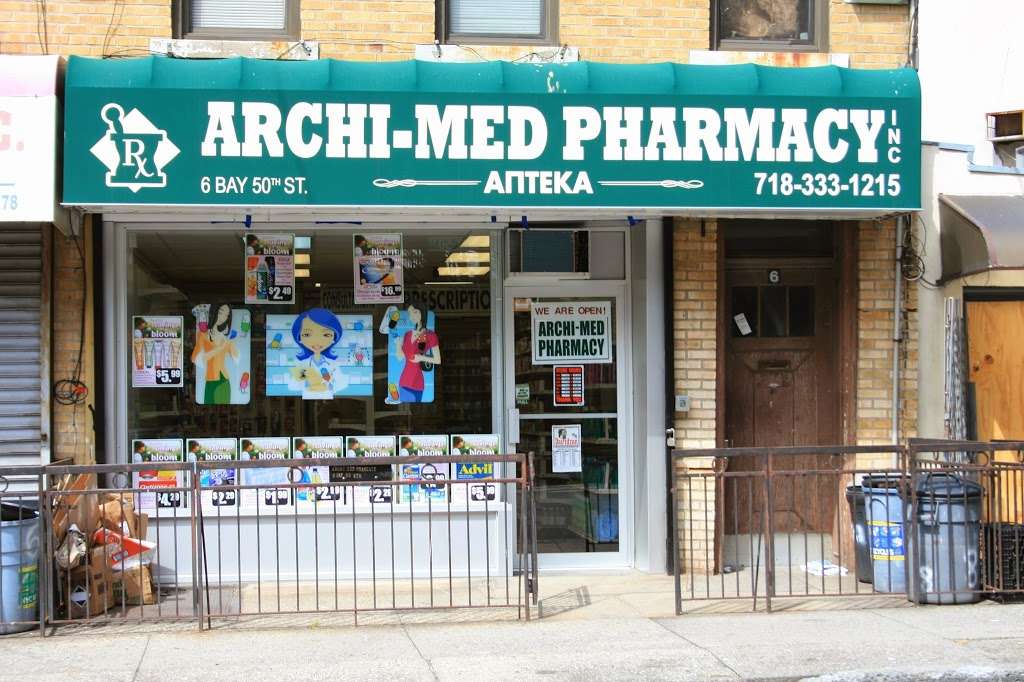 Archi Med Pharmacy Inc | 6 Bay 50th St, Brooklyn, NY 11214, USA | Phone: (718) 333-1215