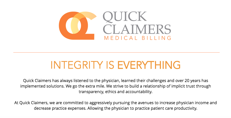 Quick Claimers Medical Billing & Credentialing | 4849 N Mesa St UNIT 201, El Paso, TX 79902, USA | Phone: (915) 351-6600