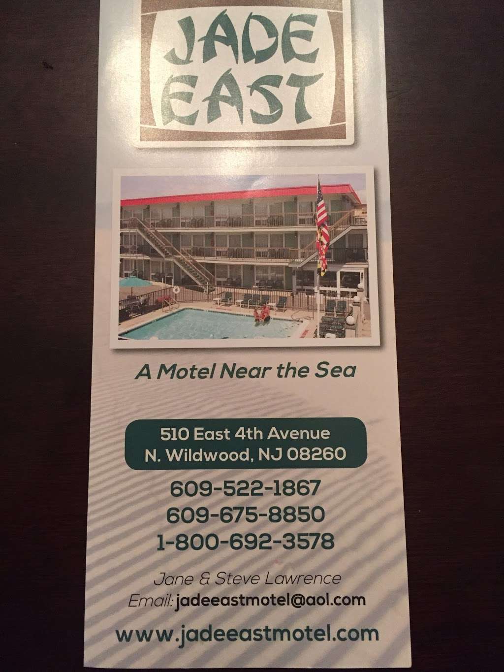 Jade East Motel | 510 E 4th Ave, North Wildwood, NJ 08260, USA | Phone: (609) 522-1867