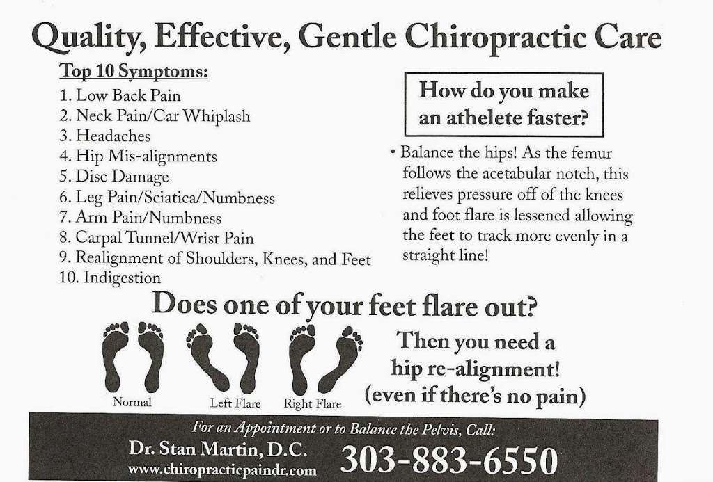 Martin Chiropractic and Specialty Clinic, LLC | 7375 S Laredo St, Aurora, CO 80016 | Phone: (303) 883-6550