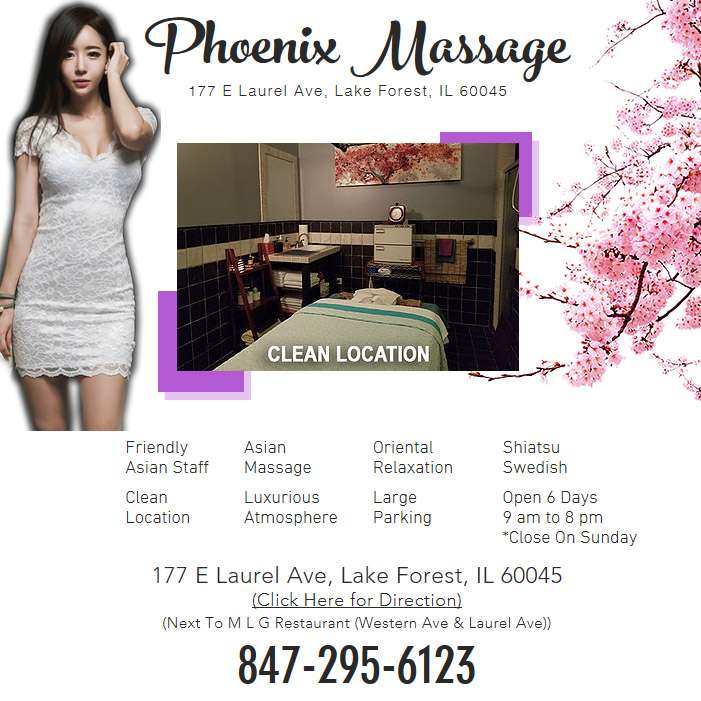 phoenix massage & facial | 177 E Laurel Ave, Lake Forest, IL 60045, USA | Phone: (847) 295-6123