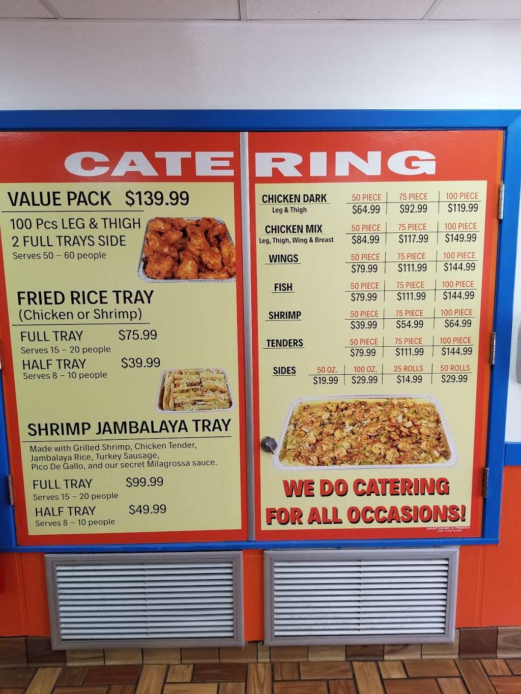 Louisiana fried chicken & seafood | 0410510010108, Humble, TX 77338