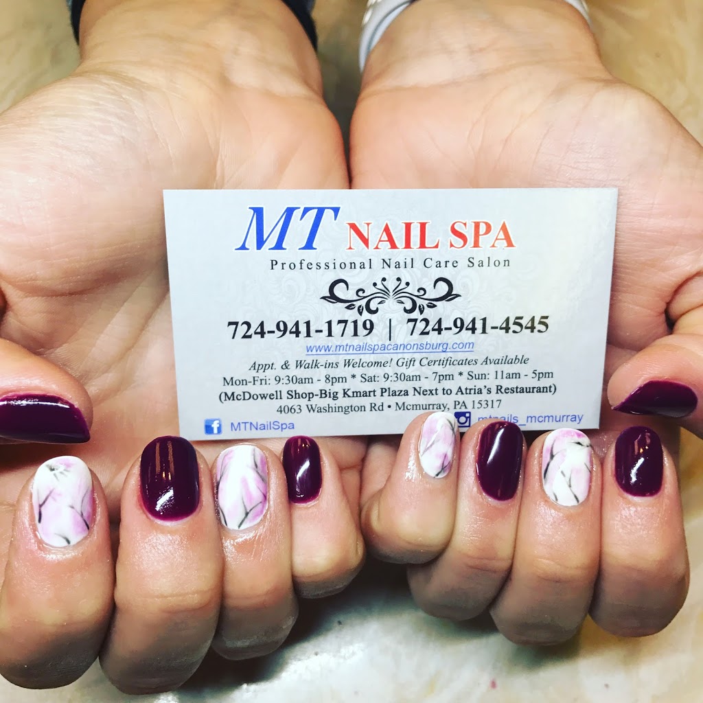 MT Nail Spa | 4063 Washington Rd, Canonsburg, PA 15317, USA | Phone: (724) 941-1719