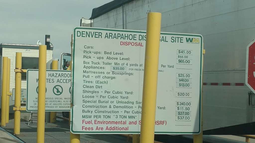Waste Management - Denver Arapahoe Disposal Site Landfill | 3500 S Gun Club Rd, Aurora, CO 80018, USA | Phone: (720) 876-2620