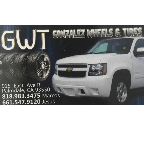 Gonzalez Wheels & Tires | 915 E Ave R, Palmdale, CA 93550, USA | Phone: (661) 878-8876