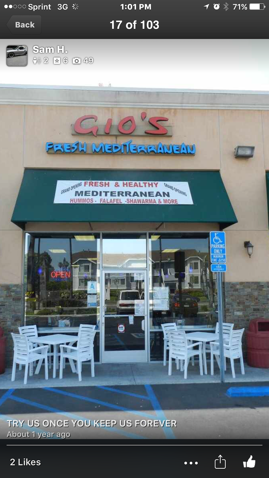 Gios Fresh Mediterranean | 19642 Sherman Way, Reseda, CA 91335, USA | Phone: (818) 708-7800