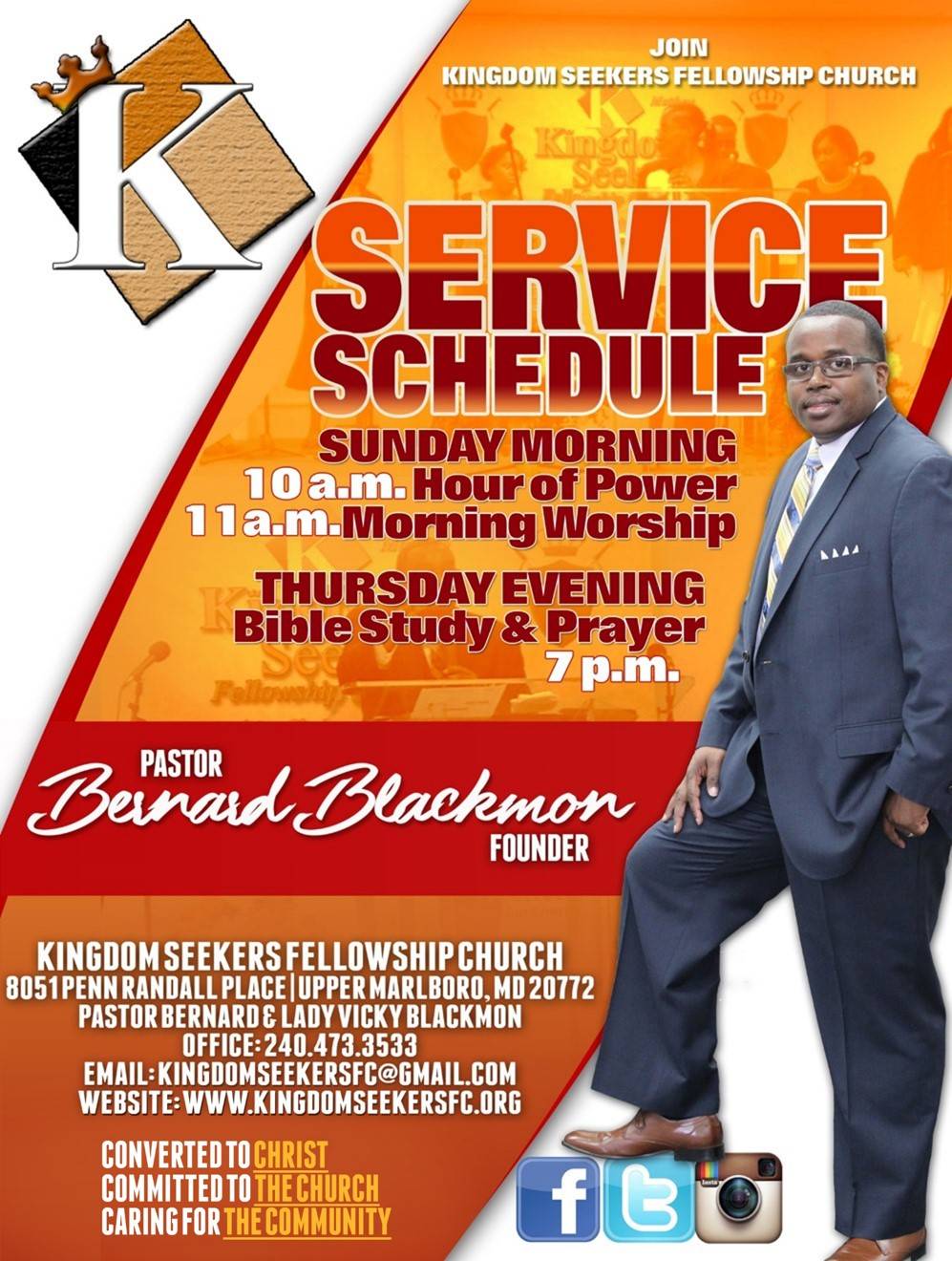 Kingdom Seekers Fellowship Church | 8051 Penn Randall Pl, Upper Marlboro, MD 20772, USA | Phone: (240) 473-3533