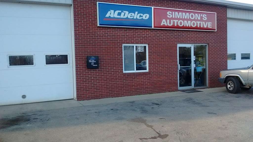 Simmons Automotive | 1138 E Main St, Greenfield, IN 46140, USA | Phone: (317) 462-1408