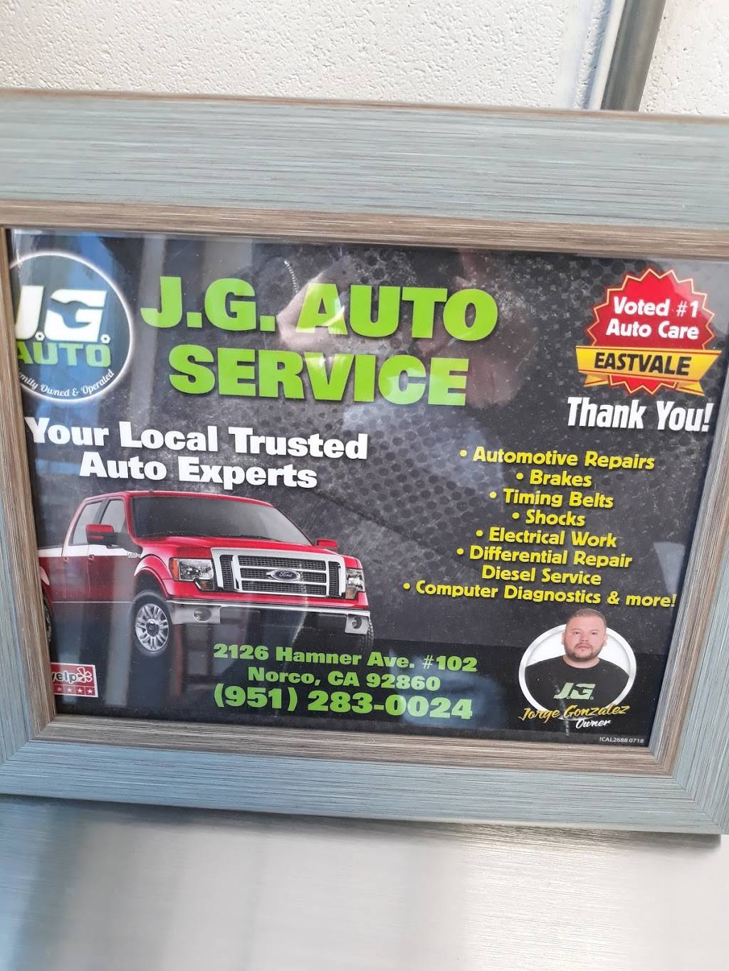 JG Auto Services | 2126 Hamner Ave #102, Norco, CA 92860, USA | Phone: (951) 268-6805