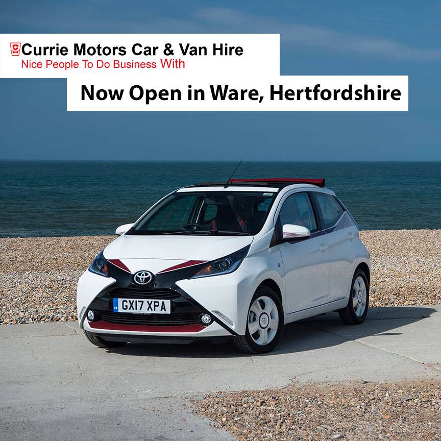 Currie Motors Car and Van Hire Ware, Hertfordshire | Office 2, Broadmeads Pumping Station, Ware SG12 9LH, UK | Phone: 01992 667681