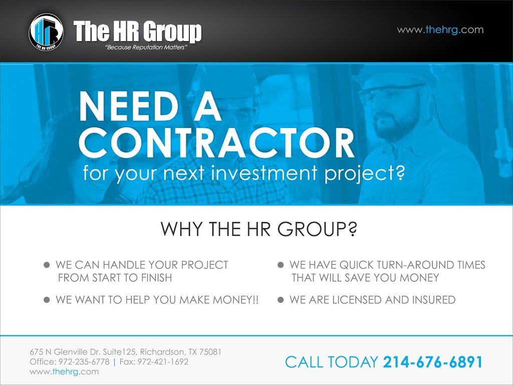 The HR Group | 675 N Glenville Dr Suite 125, Richardson, TX 75081 | Phone: (972) 235-6778