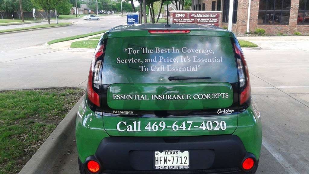 Essential Insurance Concepts | 2940 N OConnor Rd Suite 120, Irving, TX 75062, USA | Phone: (469) 647-4020