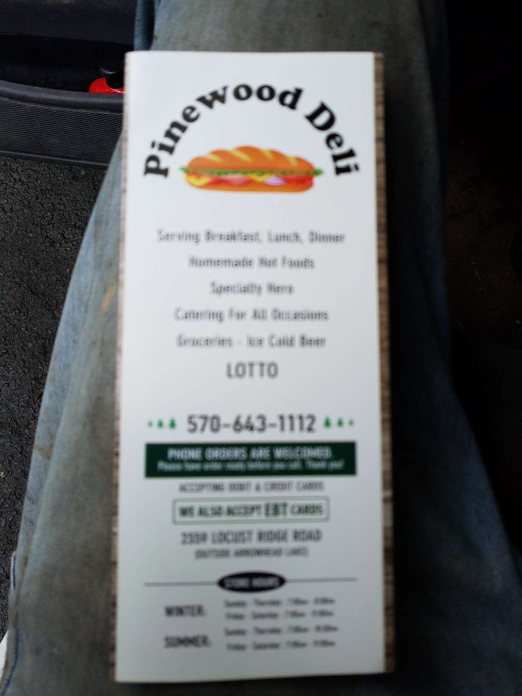 Pinewood Deli | 2359 Locust Ridge Rd, Pocono Lake, PA 18347, USA | Phone: (570) 643-1112