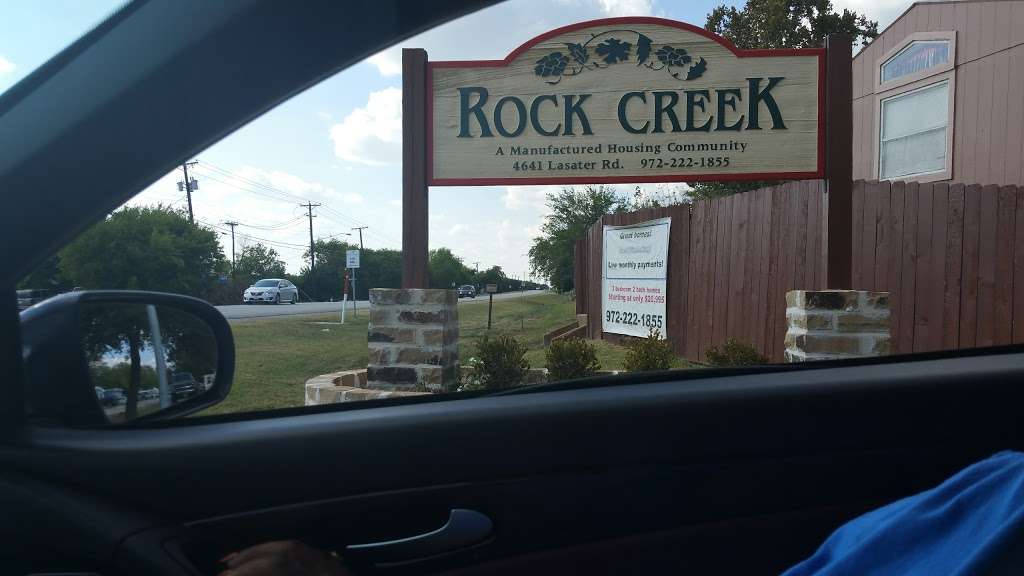 Rock Creek Mobile Home Community | 4641 Lasater Rd, Mesquite, TX 75181, USA | Phone: (972) 222-1855