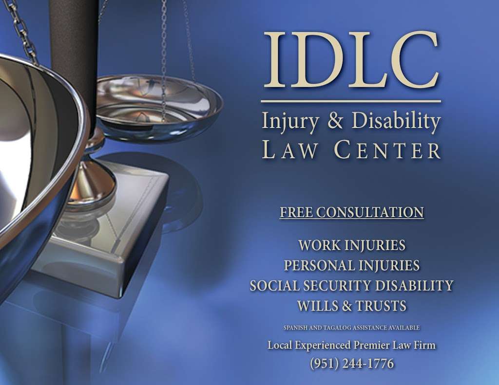 Injury and Disability Law Center | 31570 Railroad Canyon Rd #209, Canyon Lake, CA 92587, USA | Phone: (951) 244-1776