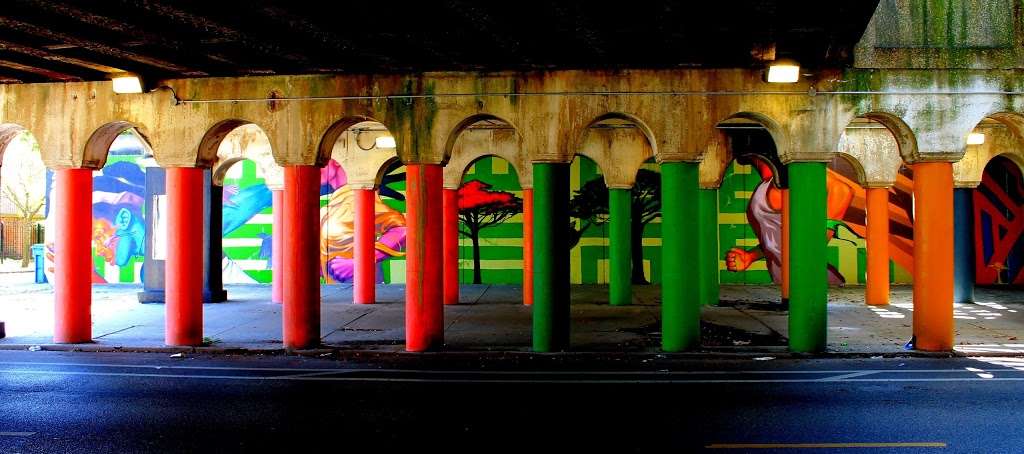 Metra Underpass Murals | 1401-1431 E 64th St, Chicago, IL 60637, USA