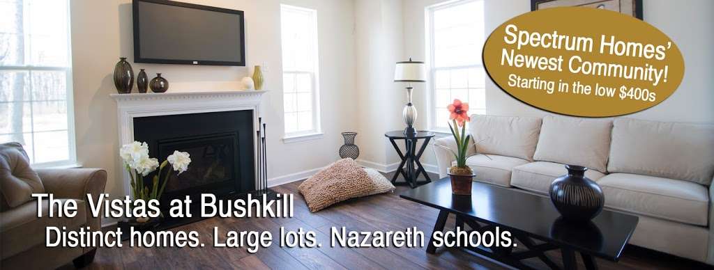 Vistas at Bushkill - A Spectrum Homes Community | 8838, 325 Cherry Hill Rd, Nazareth, PA 18064, USA | Phone: (610) 439-1491
