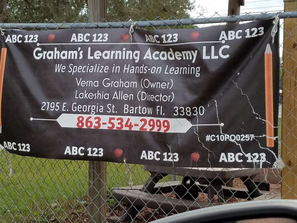 Grahams learning Academy LLC | 2195 E Georgia St, Bartow, FL 33830, USA | Phone: (863) 534-2999