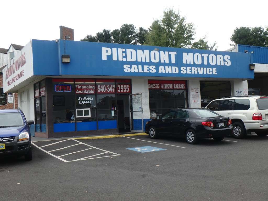 Piedmont Motors | 318 Broadview Ave, Warrenton, VA 20186, USA | Phone: (540) 347-3555