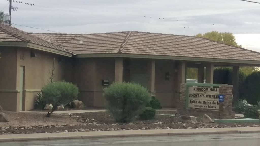 Kingdom Hall of Jehovahs Witnesses | 645 N Horne, Mesa, AZ 85203, USA | Phone: (480) 969-0126