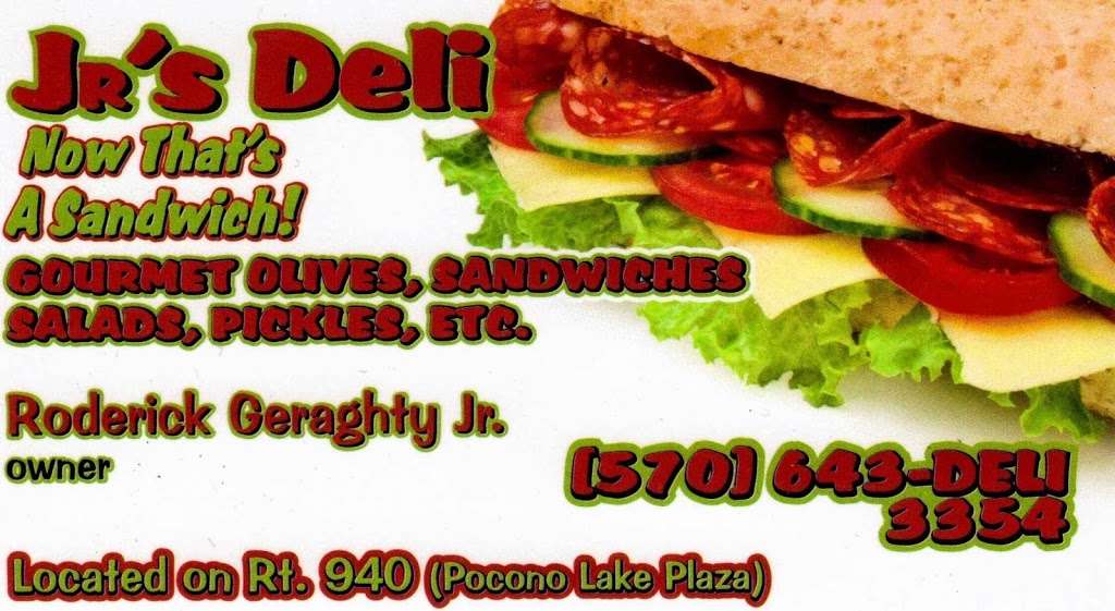 Jrs Deli | Pocono Lake Plaza, PA Route 940, Pocono Lake, PA 18347, USA | Phone: (570) 643-3354