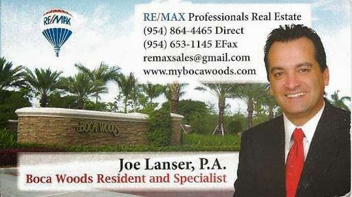 Joe Lanser, P.A. RE/MAX COMPLETE SOLUTIONS | 11007 Boca Woods Ln, Boca Raton, FL 33428 | Phone: (954) 864-4465